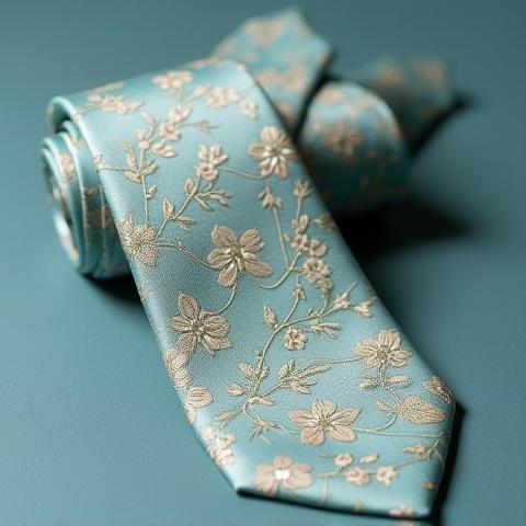 Elegante Seidenkrawatte mit floralem Muster