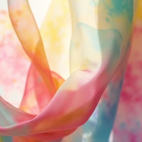 Impressionistischer Seidenschal